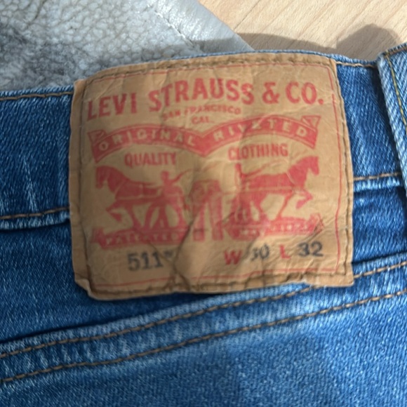 LEVIS 511 red tag blue jeans - Picture 3 of 3